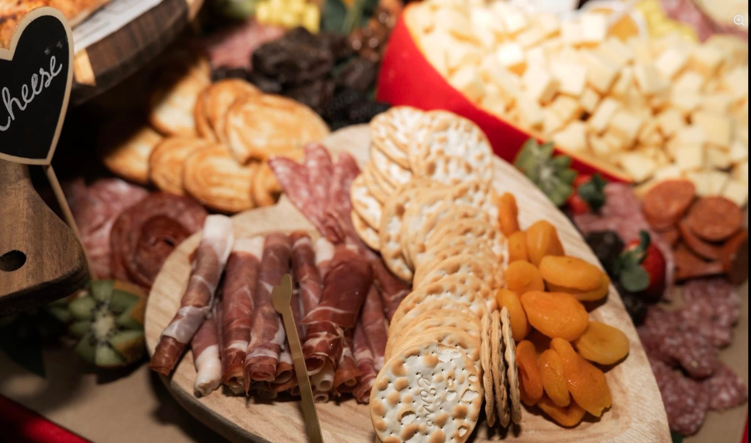 Styled food display at Altar'd Event Venue